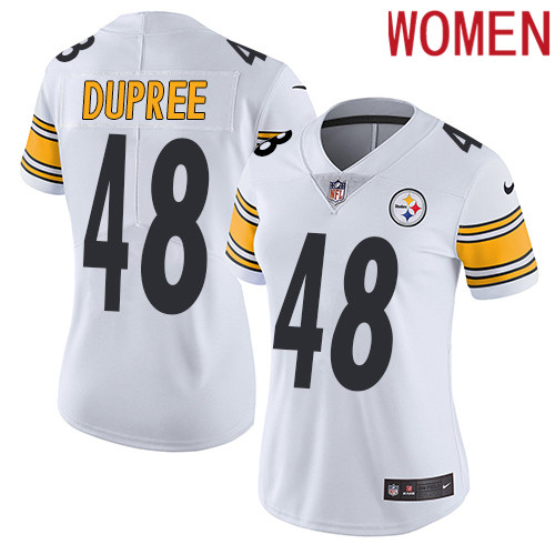 2019 Women Pittsburgh Steelers #48 Dupree white Nike Vapor Untouchable Limited NFL Jersey